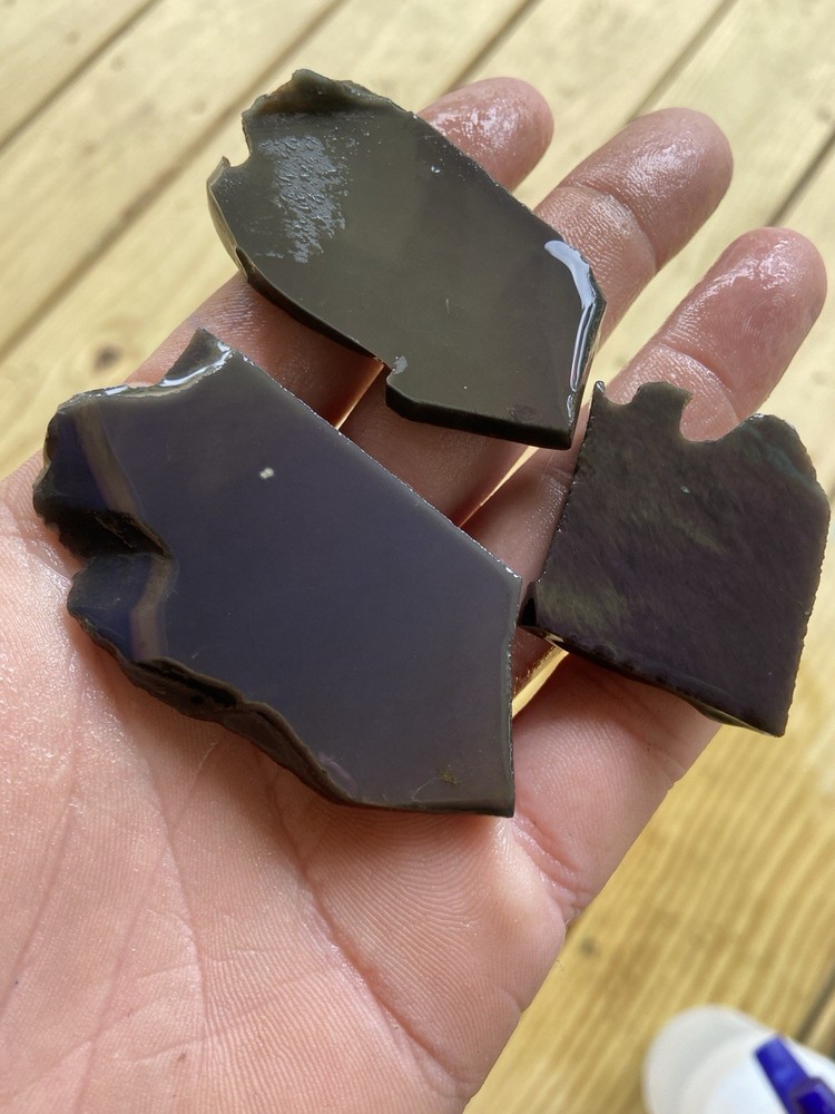 Rainbow Obsidian Slabs 62 Grams