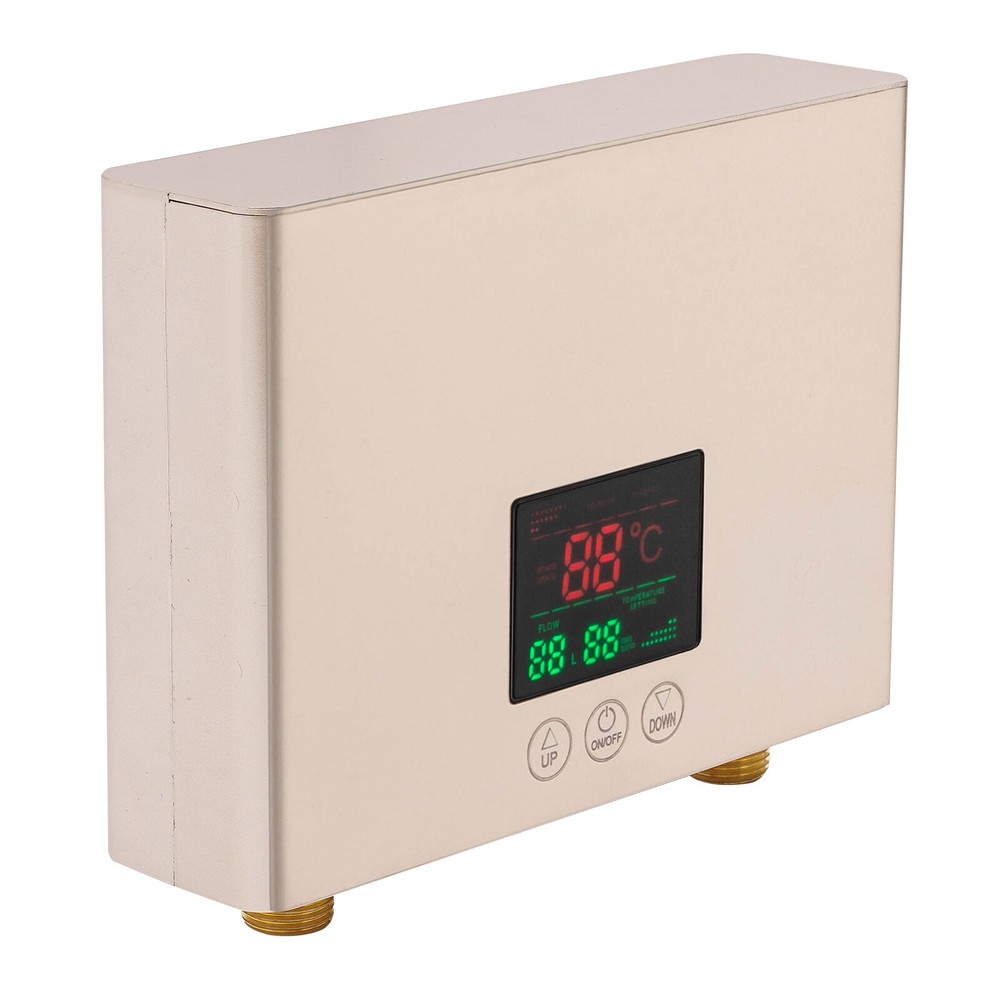 3000W Mini Electric Water Heater Wall Mounted Tankless Water Heater 86℉-131℉