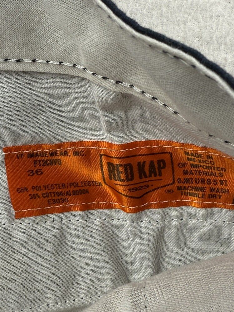 Red Kap Navy Work Pants Budweiser Size 36