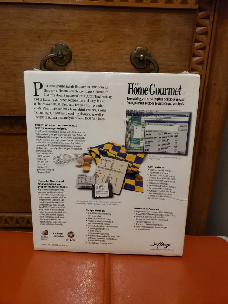 Key Home Gourmet CD-ROM for Windows and Mac