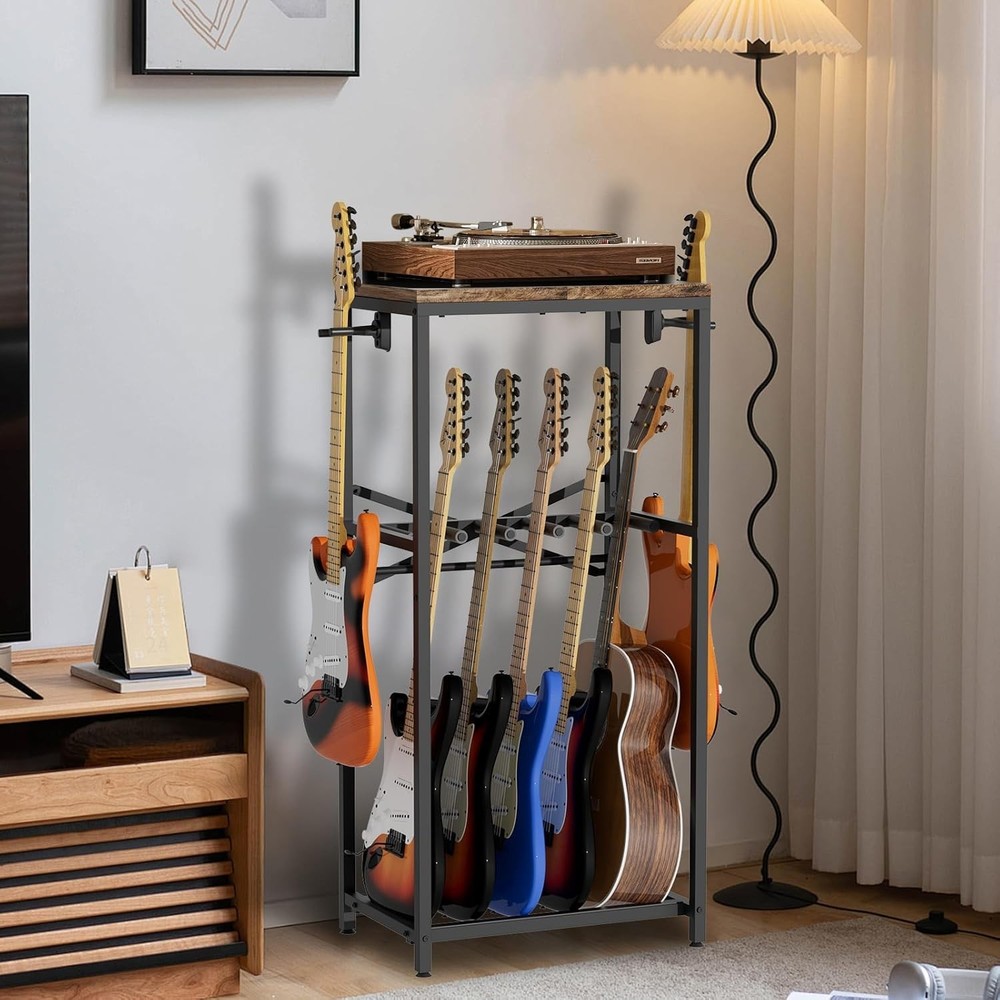Guitar Stand for Multiple Guitars Guitar Rack Rustic Guitars Display Stand