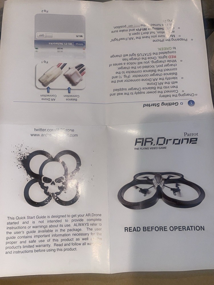 AR Drone Parrot Academy - Remote Controlled Flying Toy New In Box