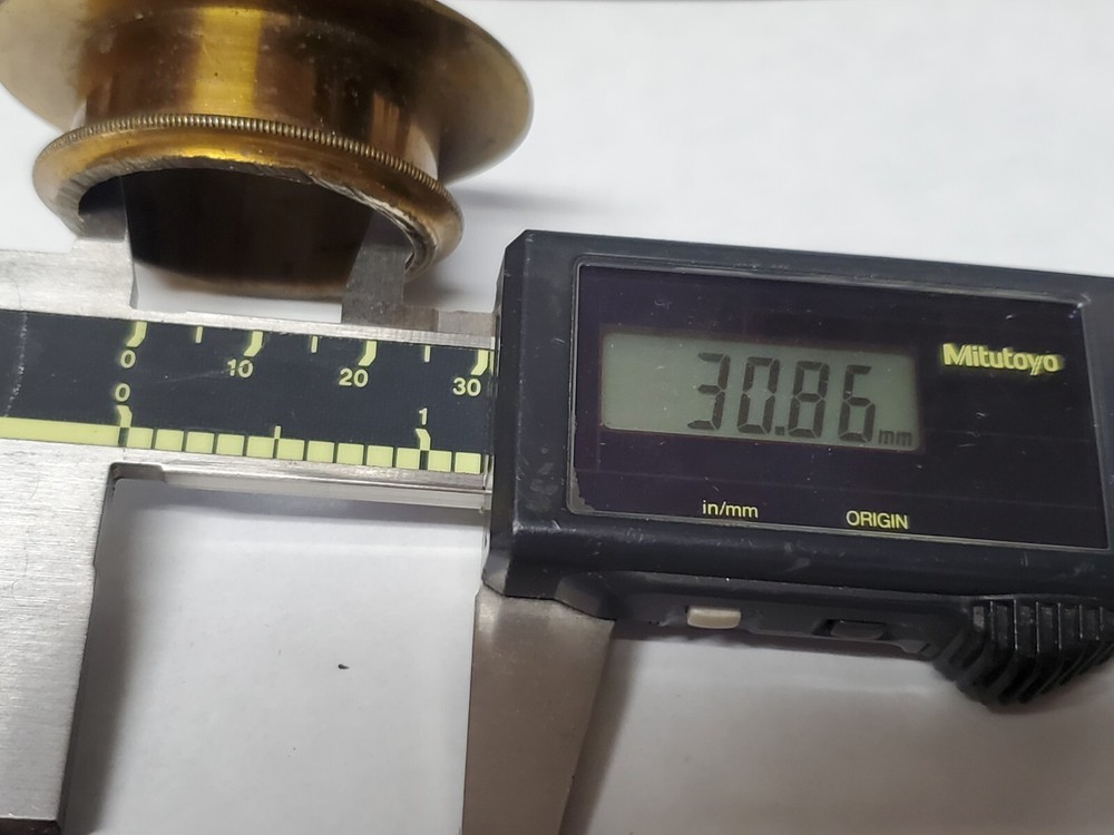 2 (two) brass microscope / Telescope parts, useage unknown Steampunk