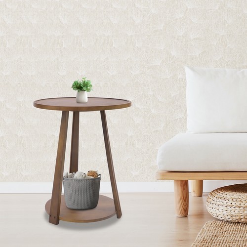 50x60cm Round Side Table, Side Table for Small Spaces, Modern Couch End Table