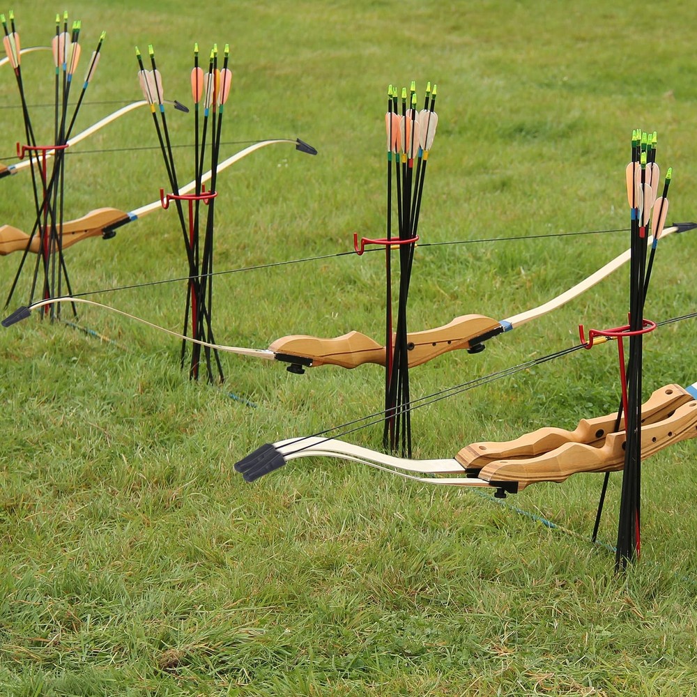 Amyhill 8 Pcs Recurve Bow Tip Protector Longbow Guard Archery black