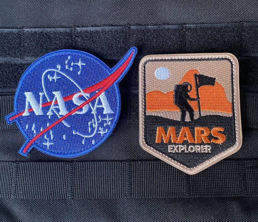 Mars Explorer NASA Astronaut Universe Adventure NASA Space Patch Hook Loop