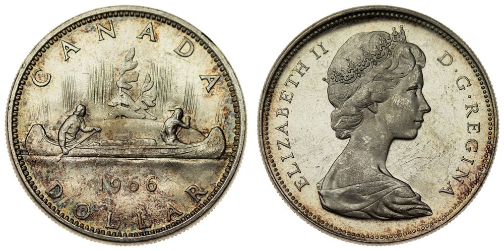 Canada - Dollar 1966 - Elizabeth II, Silver
