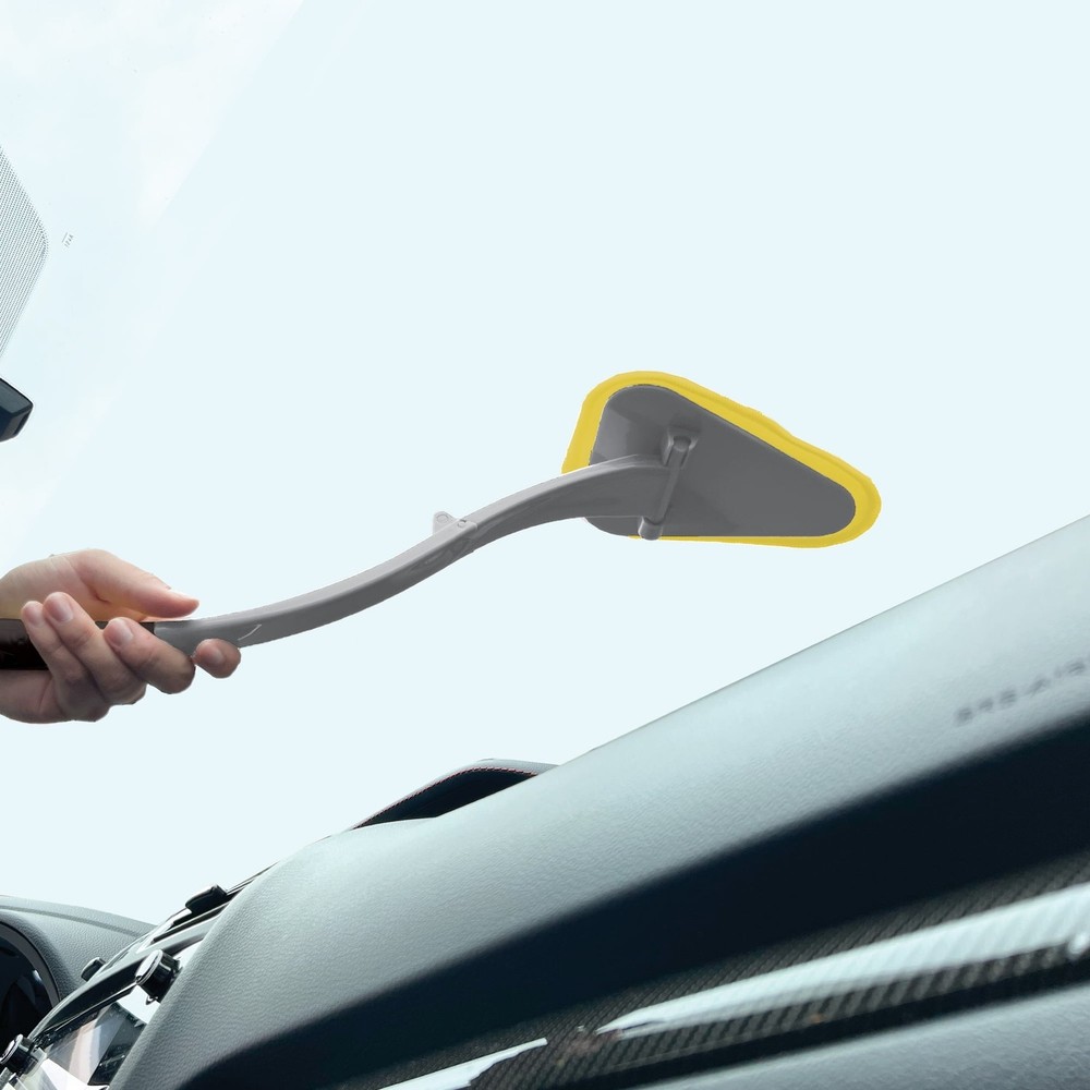 Reusable Microfiber Windshield Cleaner Tool Foldable Handle