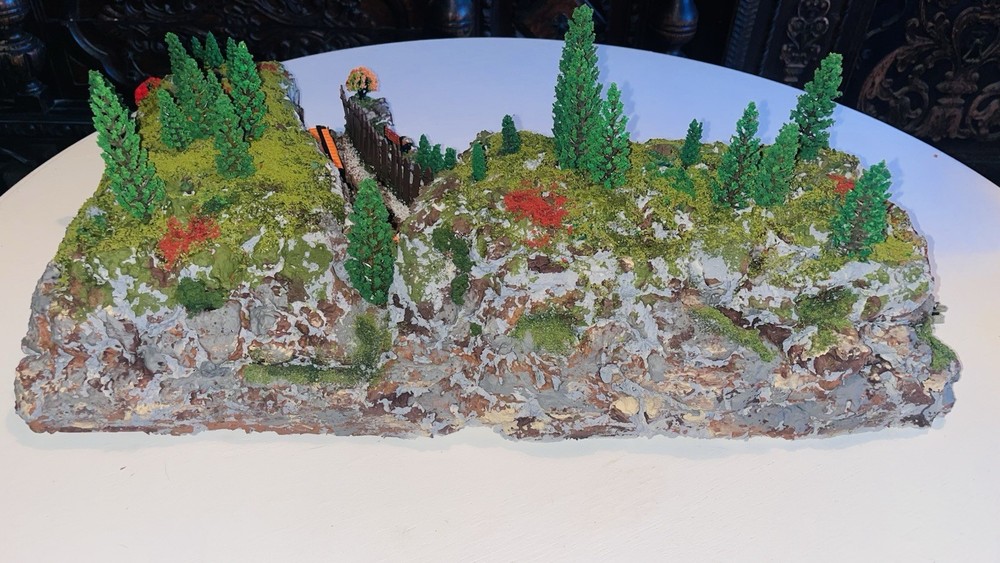 N Scale Mountain Scenery Layout
