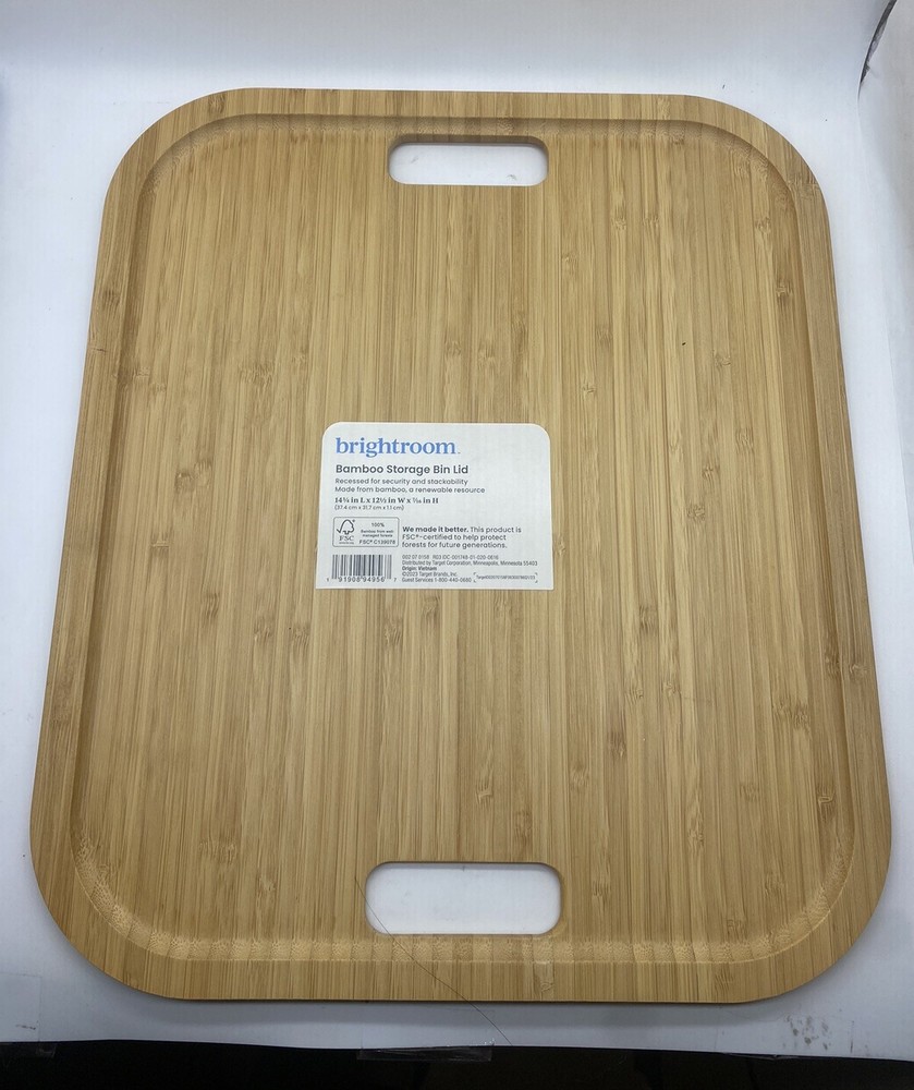 Bamboo Lid with Cutout Handles - Brightroom