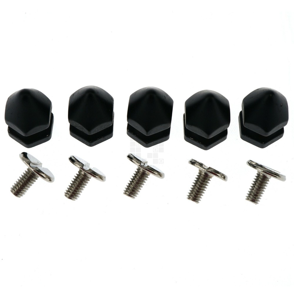 Black Hex Tree Spike 8x14mm, Threaded M3-0.5mm, 5 Pack