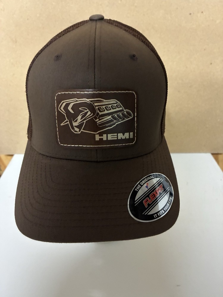 DODGE RAM HEMI BROWN FLEX FIT HAT