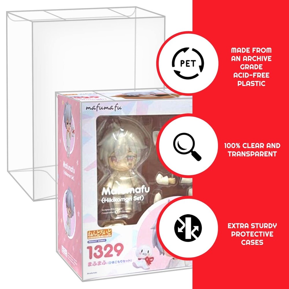 Premium Nendoroid Box Protective Plastic Display Box Case - Ultimate Dust, Di...