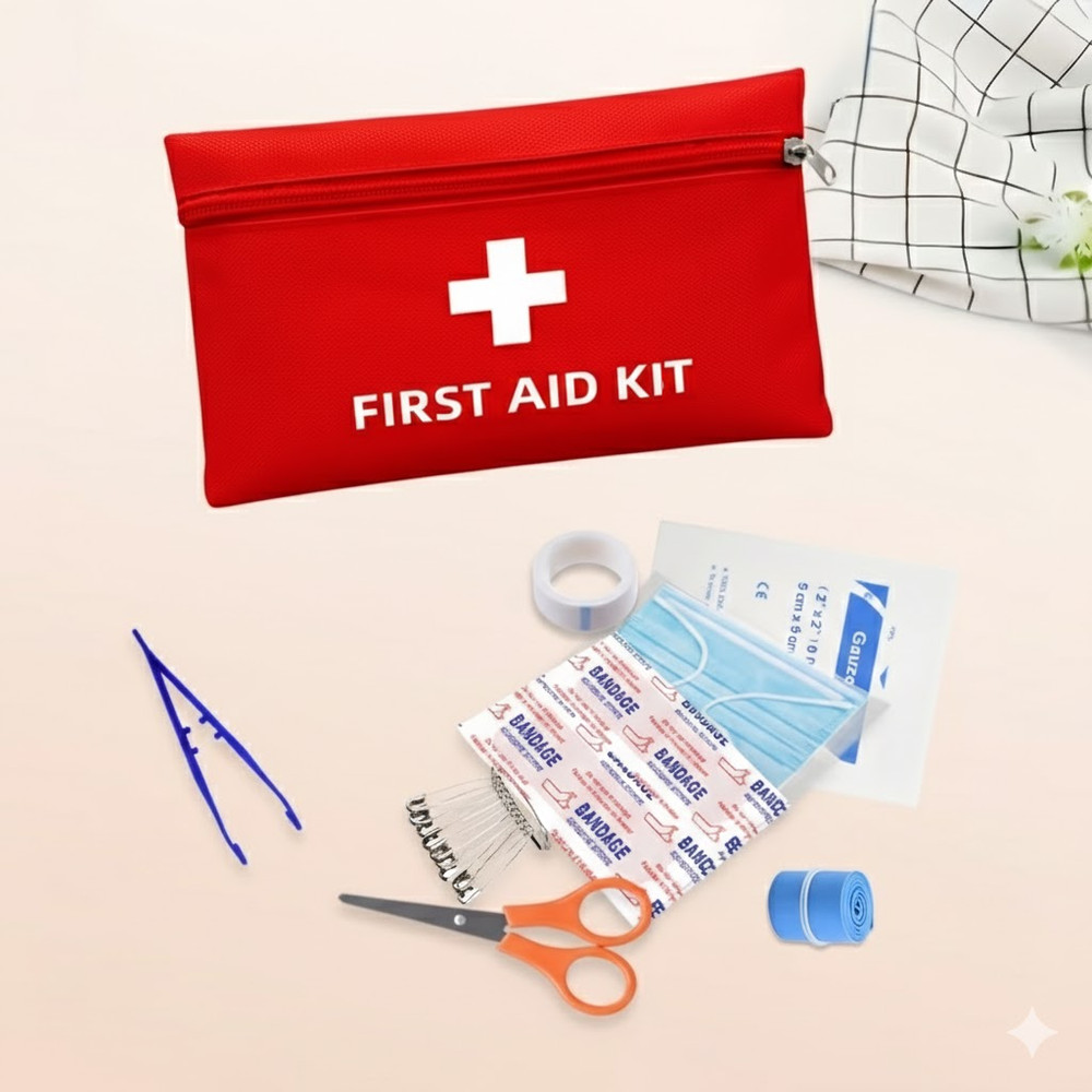 Complete Car Emergency Set Triangle Jacket First Aid Kit