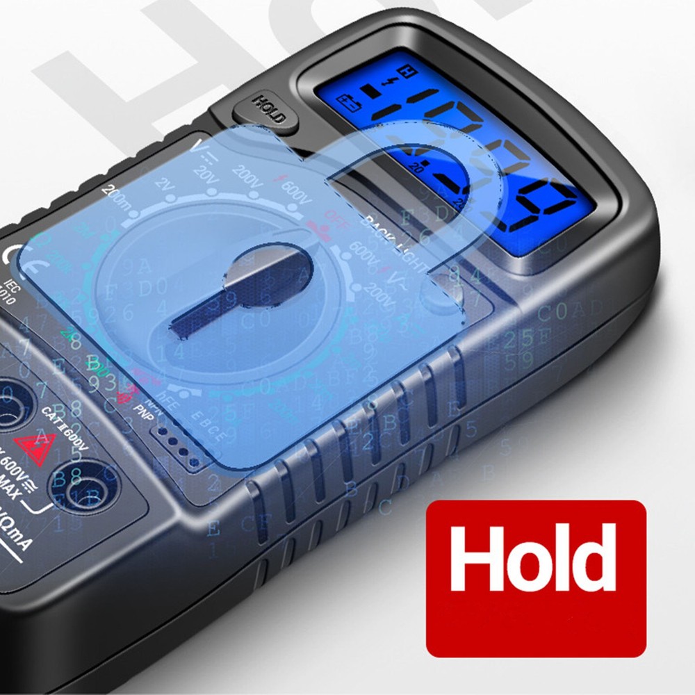 Multi-functional LCD Digital Multimeter Voltmeter Ammeter Ohmmeter AC DC Tester