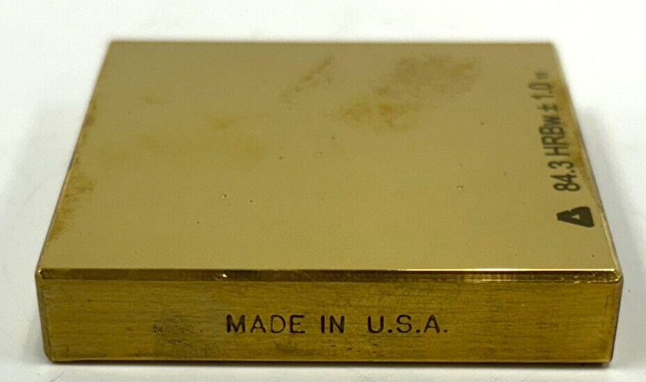 BUEHLER HARDNESS CALIBRATION TEST BLOCK 117790