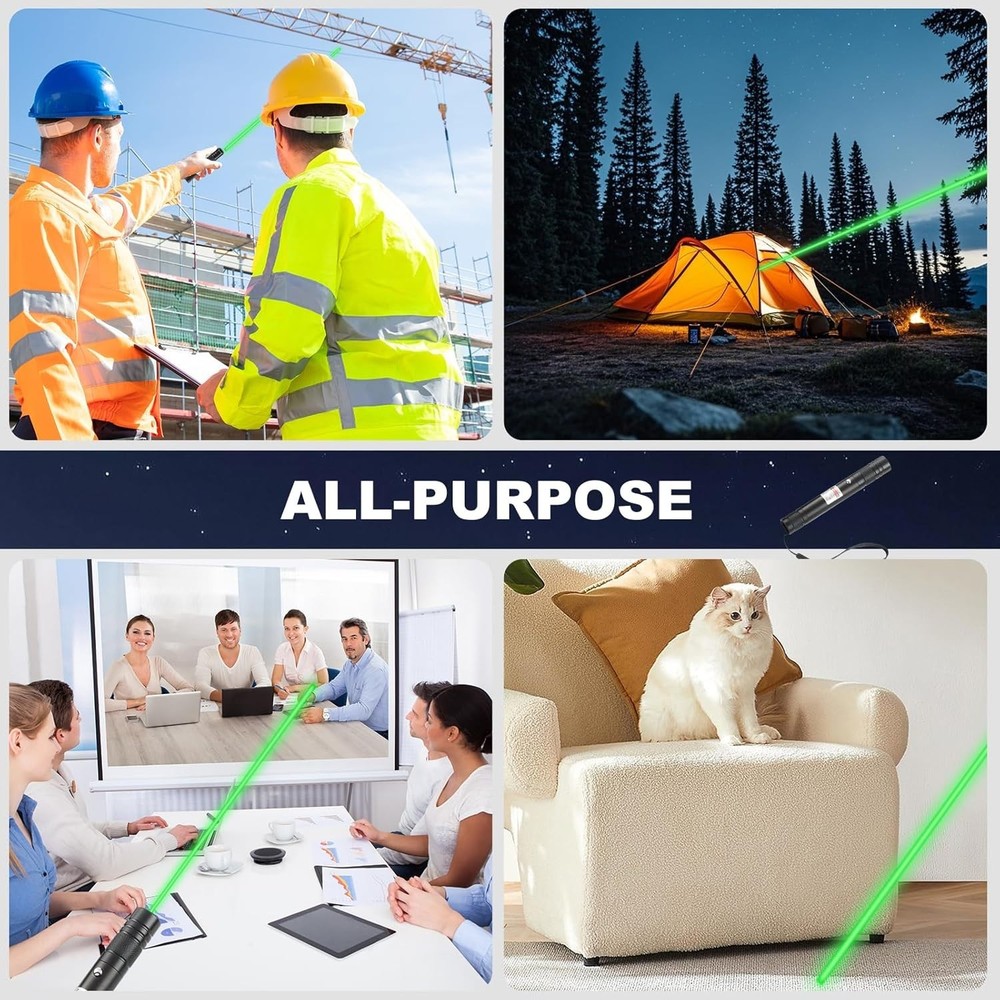 Long Range Green Laser Pointer Rechargeable USB Laser