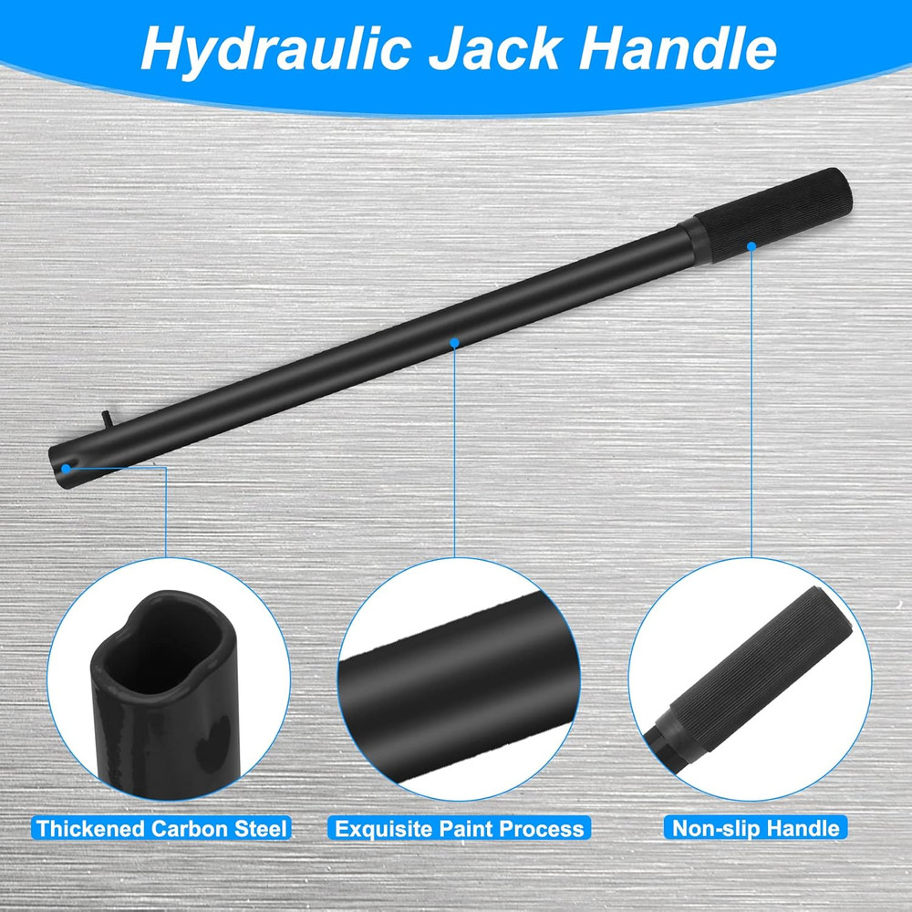 Horizontal Hydraulic Jack Handle Replacement for Floor Jacks (Black)