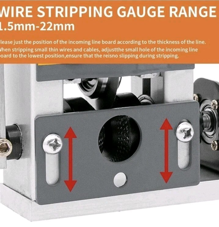 SENDUO Automatic Wire Stripper Machine 0.04-0.79inch Diameter Scrap Cable