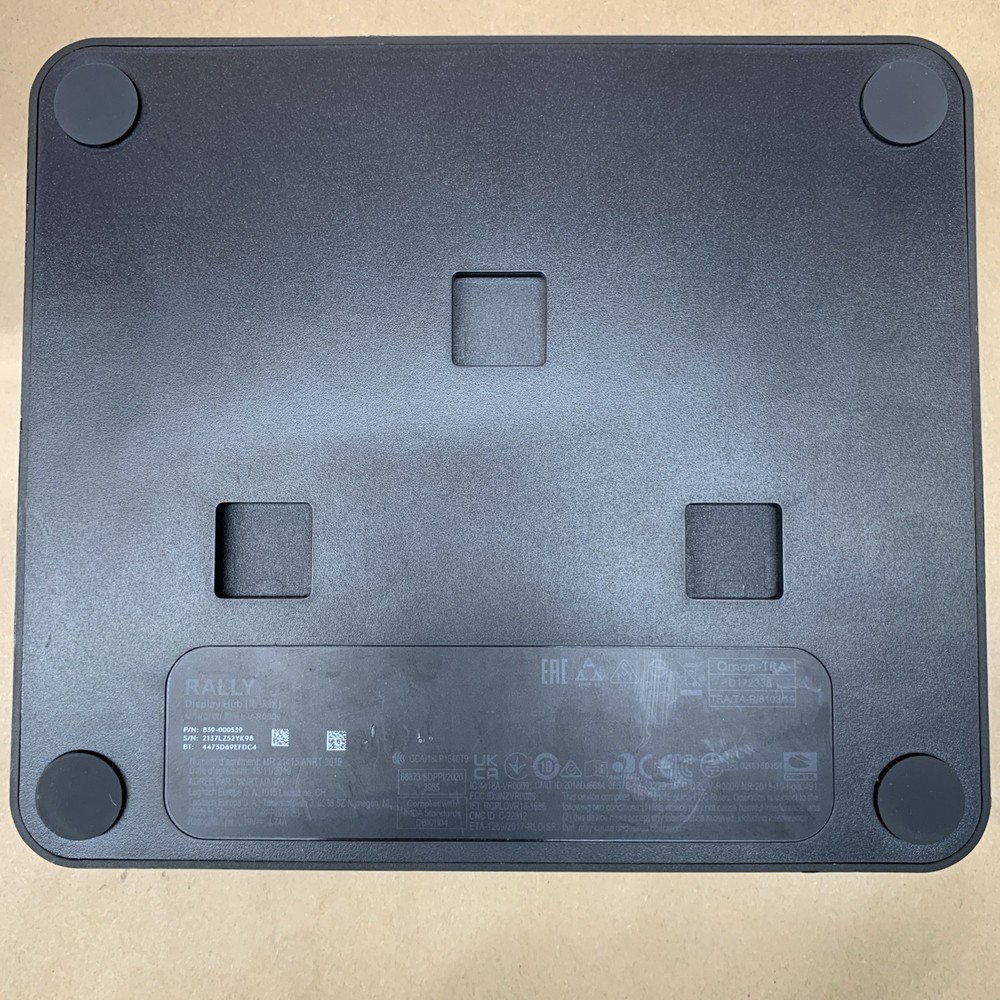 Logitech Rally V-U0047 Conference System Table Hub, Display Hub, & Camera