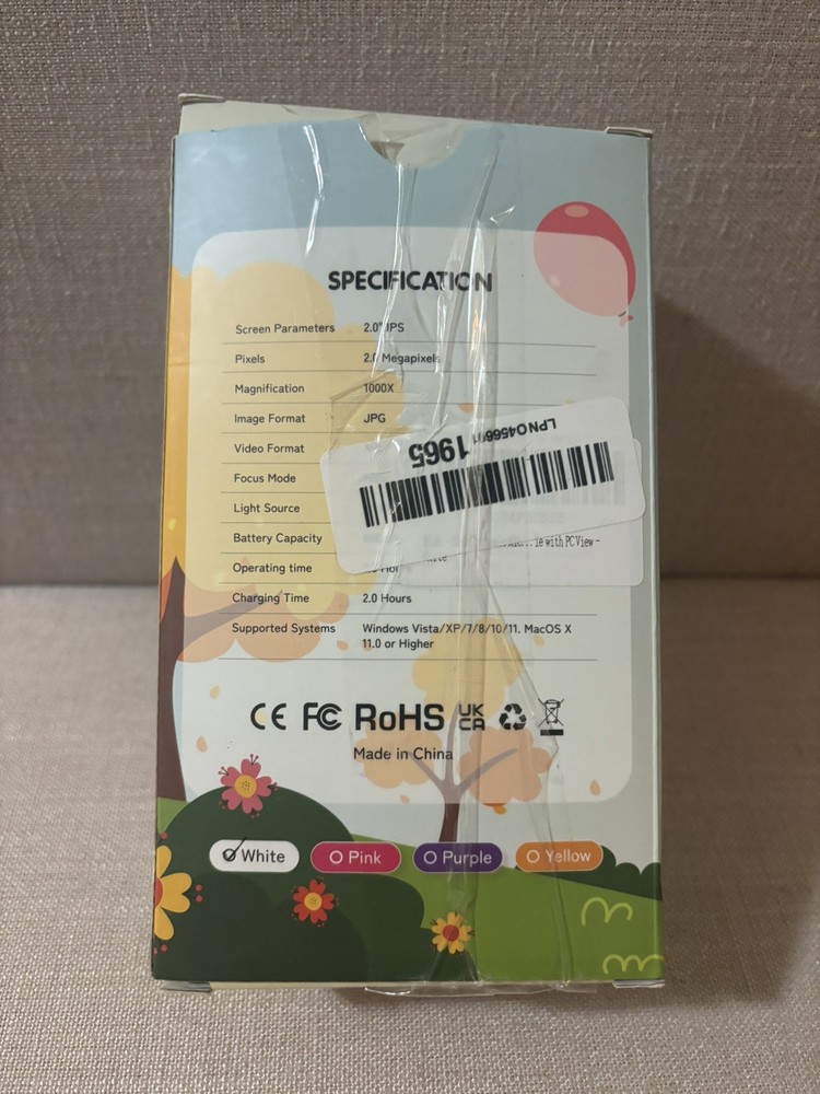 Microscope for Kids Handheld Mini Portable Digital Rechargeable