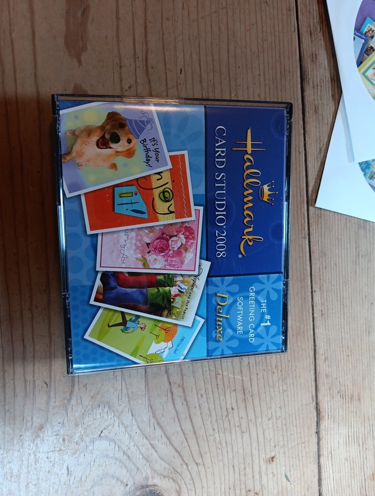 Hallmark Card Studio 2008 Deluxe Software Create Custom Cards + Scrapbook Studio