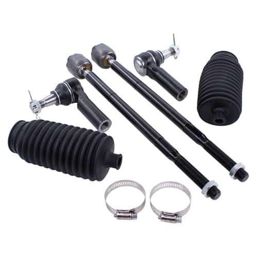 Front Inner and Outer Tie Rod Ends with Boot for Ram 1500 2013-2018