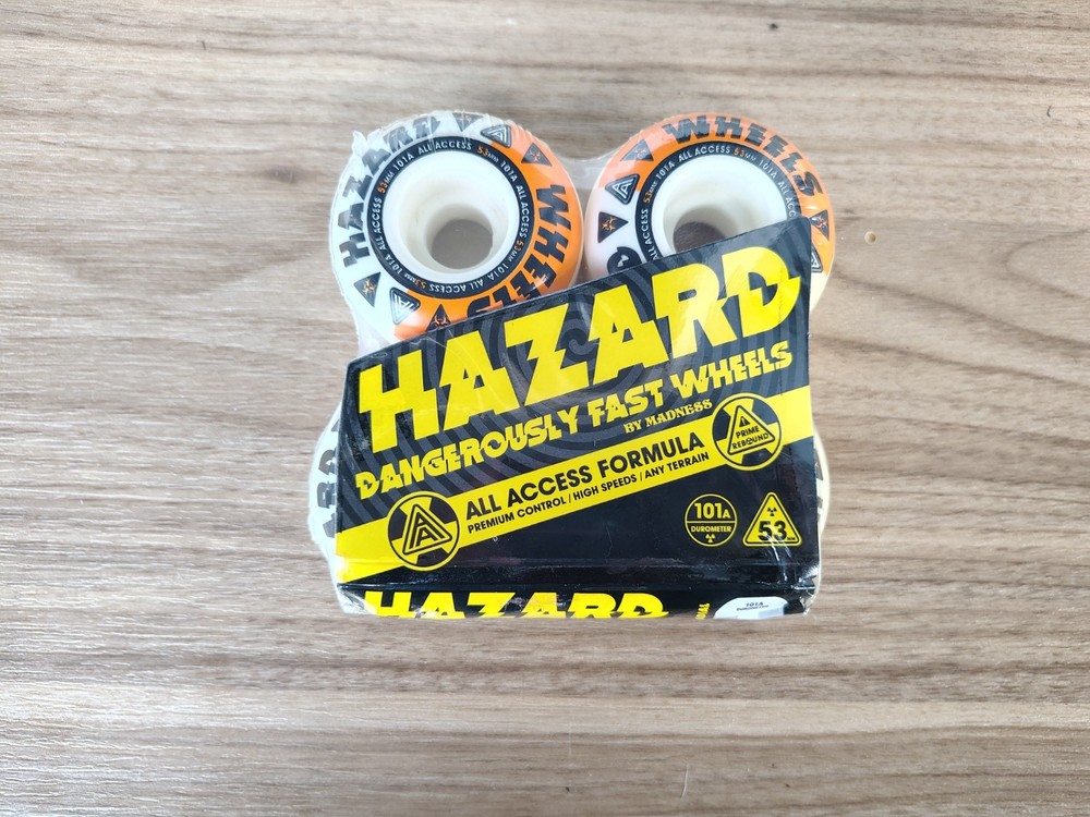 NEW Tensor Skateboard Trucks With Hazard Wheels