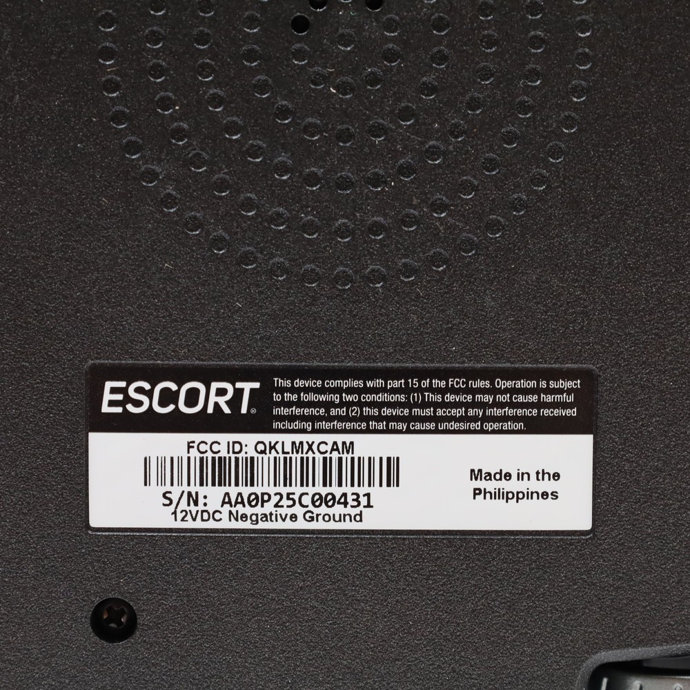 Escort MAXcam 360c Dash Camera Radar Detector