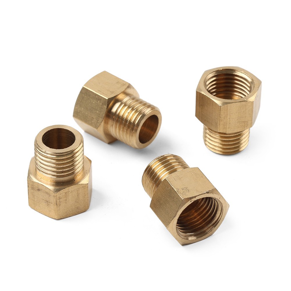 4pcs Brass Pipe Fitting G1/4 Adapter Connector Hex Coupling