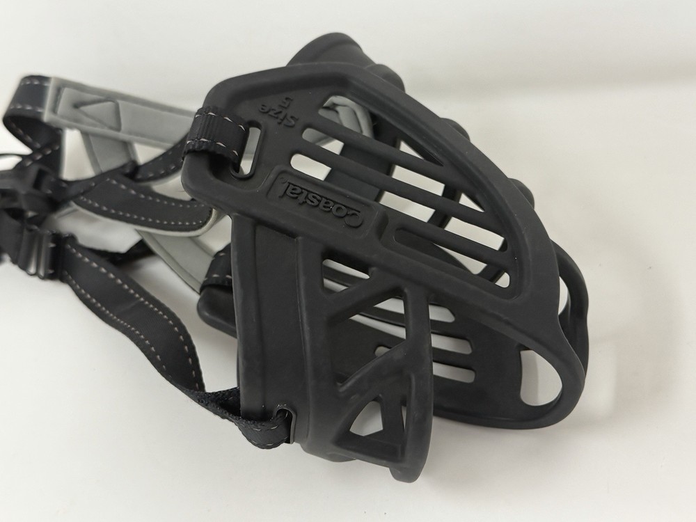 Coastal Soft Basket Dog Muzzle Size 5 Black Adjustable for Medium Large Breeds