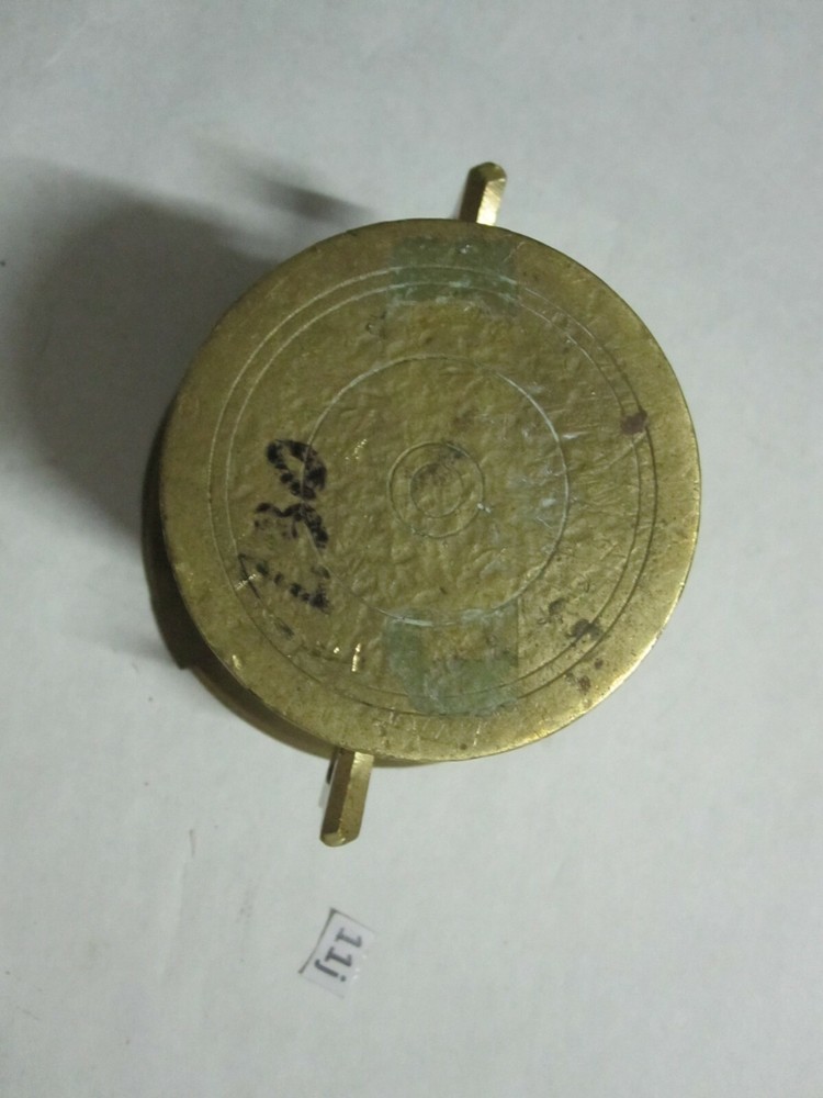 brass mortar Chemist apothecary grinding cup 2 handled