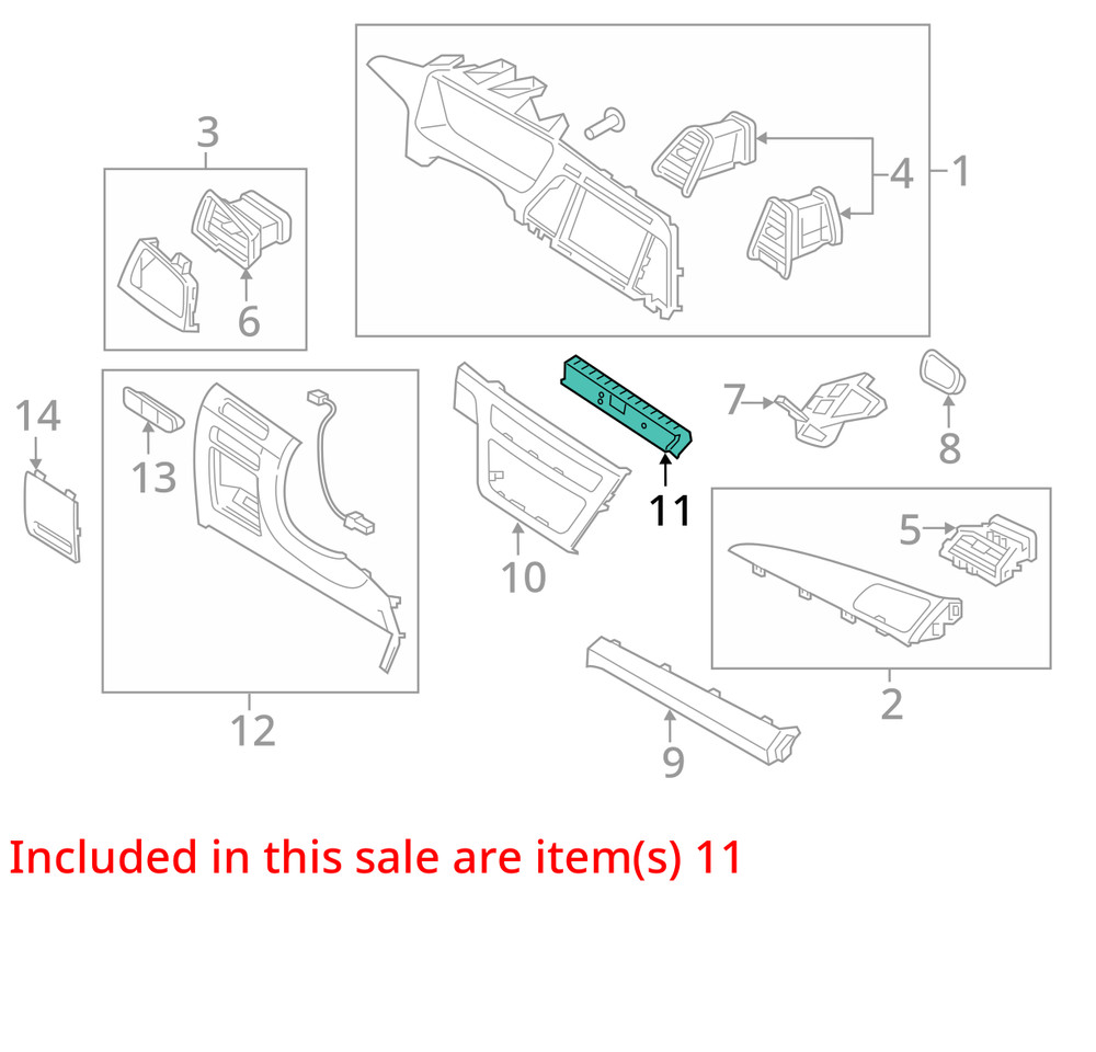 2016-2017 Hyundai Sonata Hybrid Clock Display Control Panel Assembly OEM