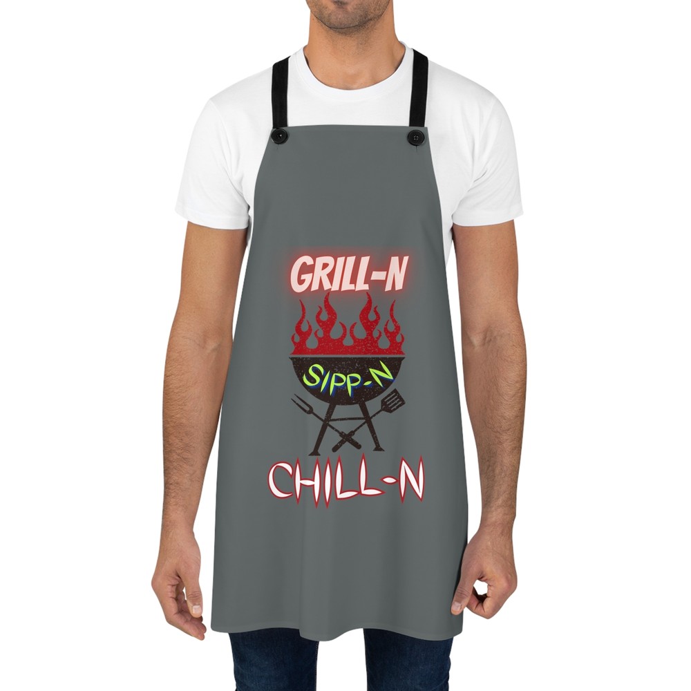 Grill-N, Sipp-N & Chill-N - BBQ Apron