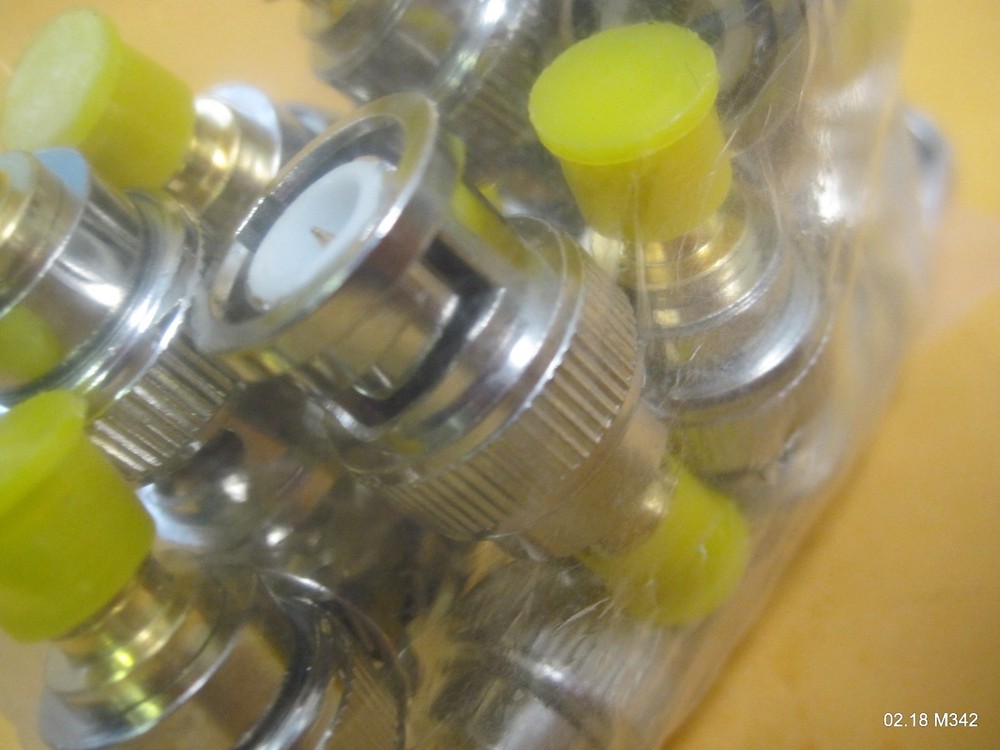 Twenty (20) BNC Connector Coax Coaxial Compression Plug Adapters