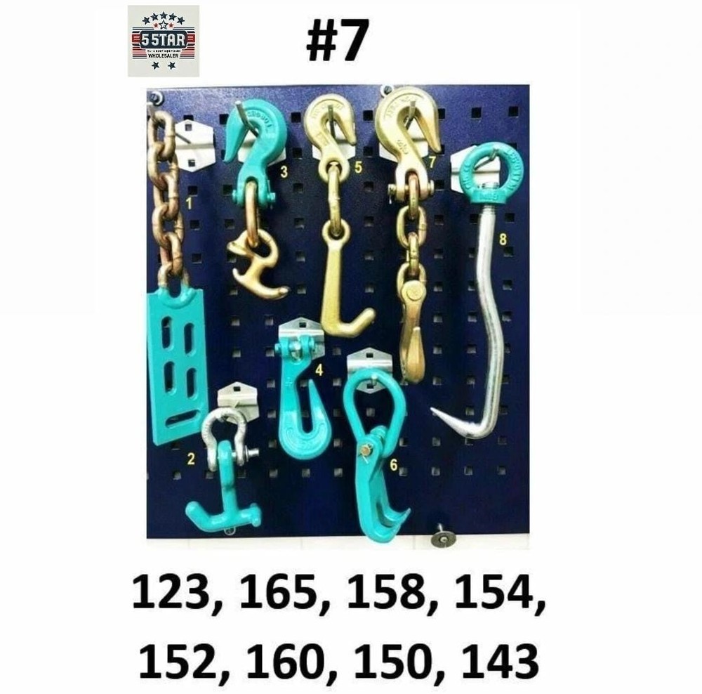 SET#7  AUTO BODY FRAME MACHINE COLLISION REPAIR PULLING TIE TOOLS HOOK VALUE SET