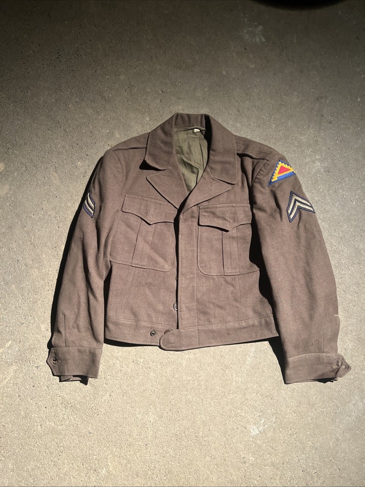 WW2 US 7th Army Ike Jacket 1944 Dated Size 38 S (DD413