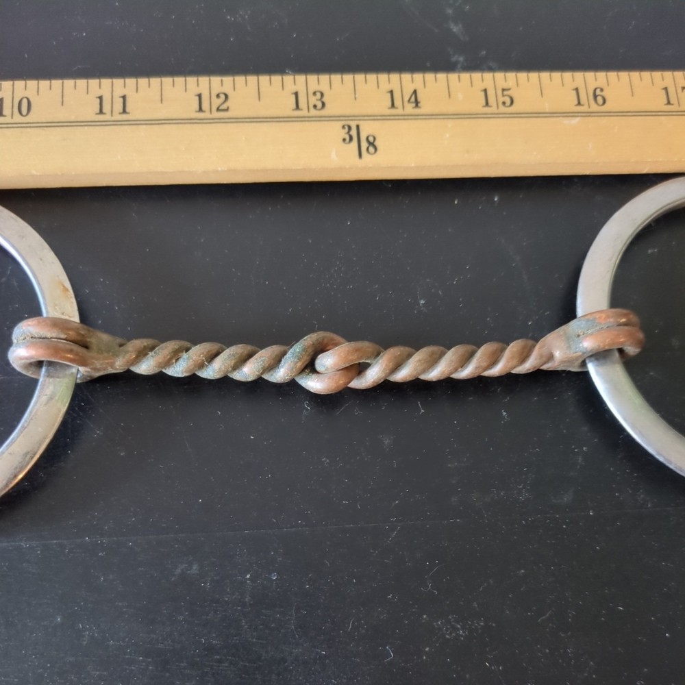 5 3/4'' REINSMAN TWISTED WIRE COPPER SNAFFLE #117 BIT