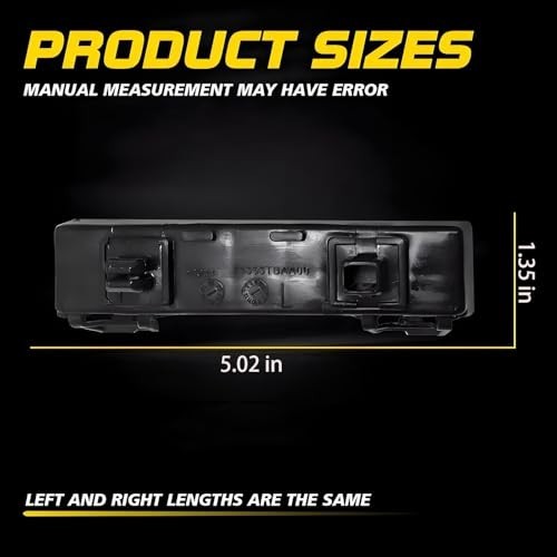 2Pcs Rear Bumper Bracket Left Side & Right Side Passenger Side & Driver Side for