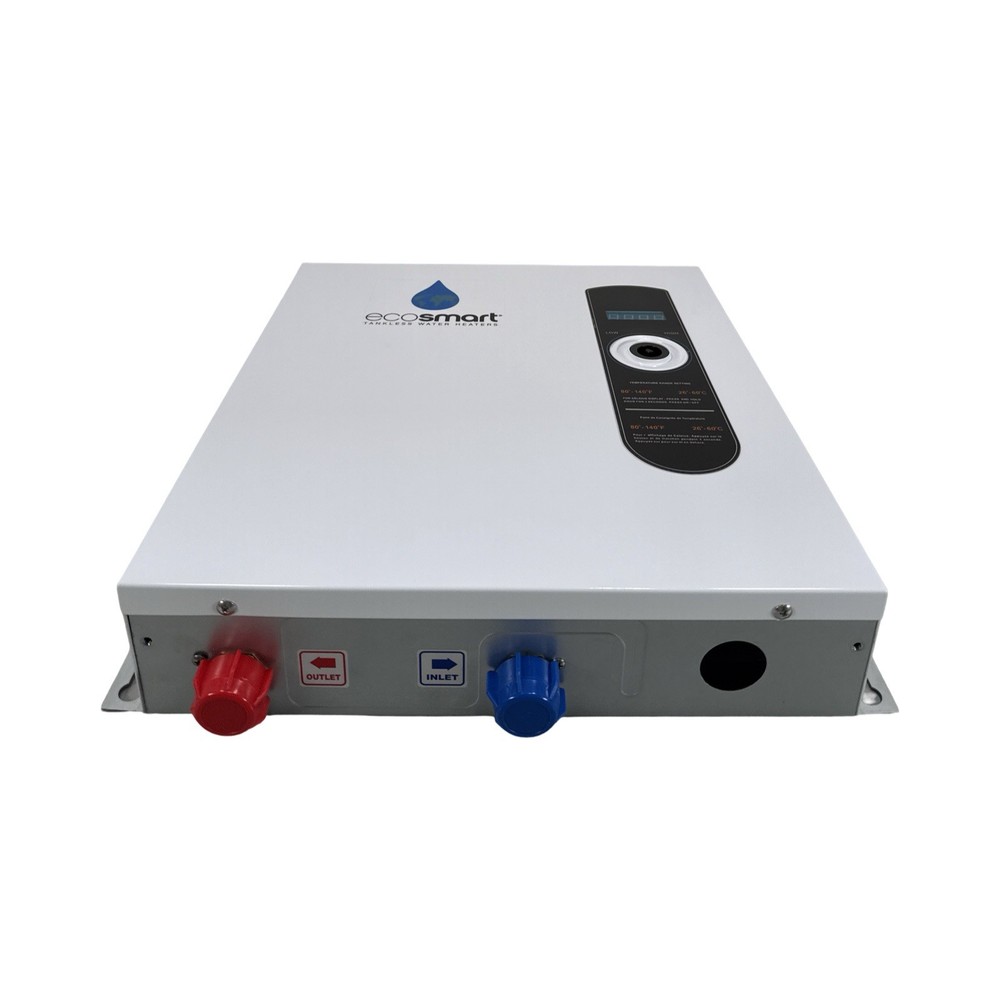 EcoSmart ECO 27 Tankless Water Heater, Electric, 27-kW - Quantity 1, 17 x 17 x 3