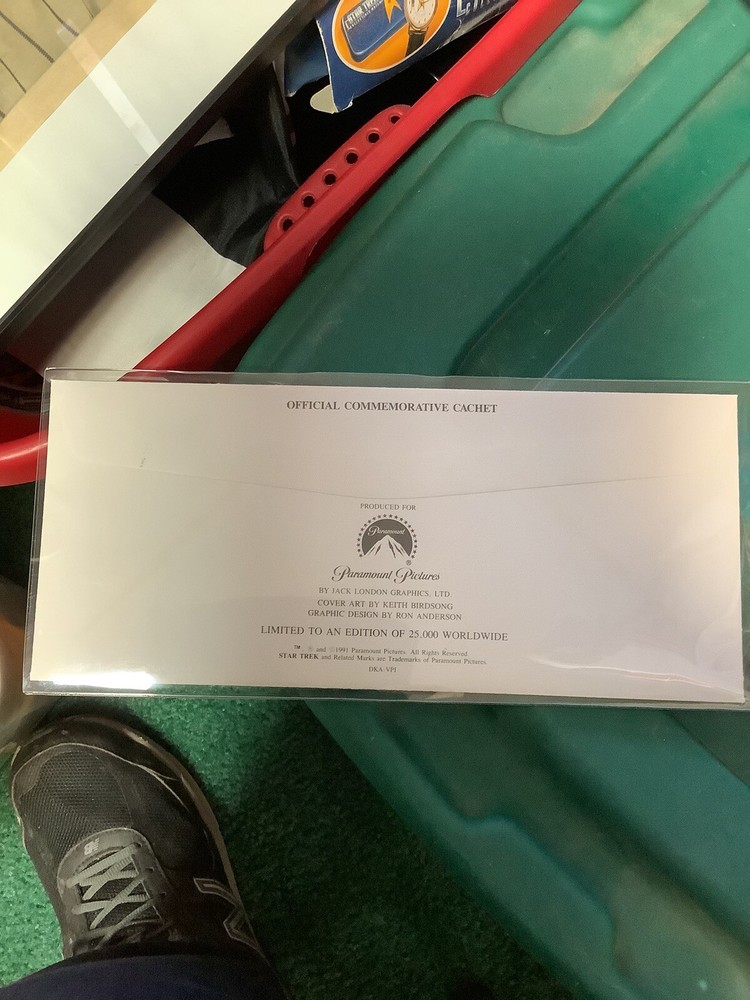 1991 STAR TREK OFFICIAL COMMEMORATIVE CACHET