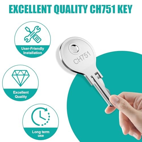 5 Pcs CH751 Key, Universal CH751 replacement keys, RV keys for RV