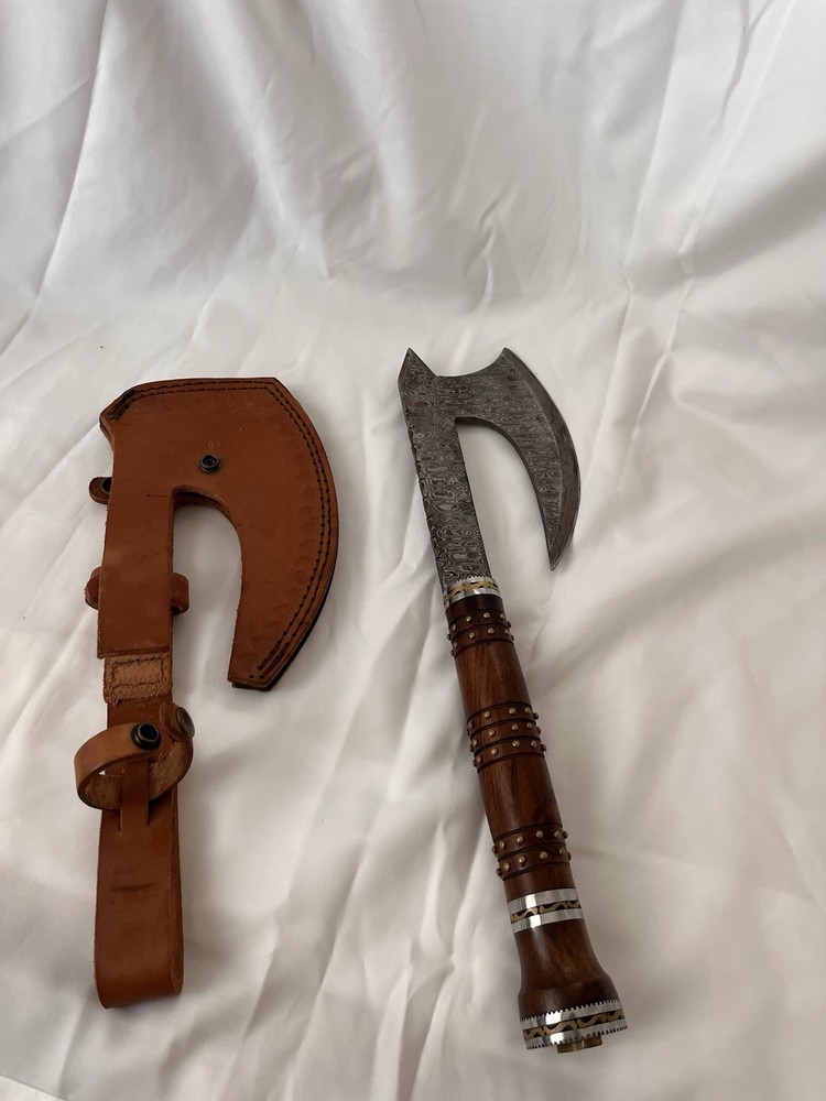 Custom Handmade Damascus Axe