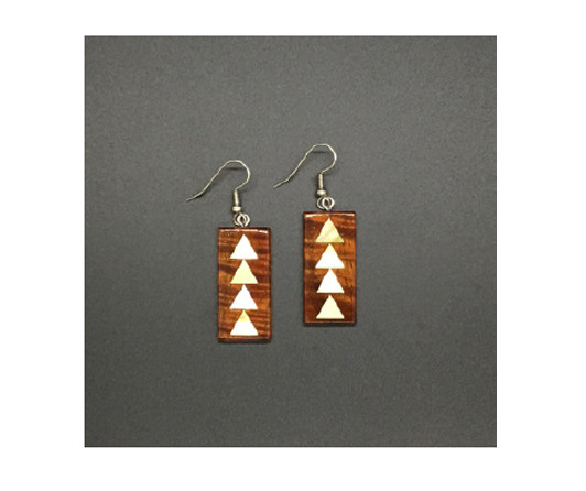 Inlay Short Rectangle Earring , E247-BM Inlay Short Rectangle Earring L 1-3/8”