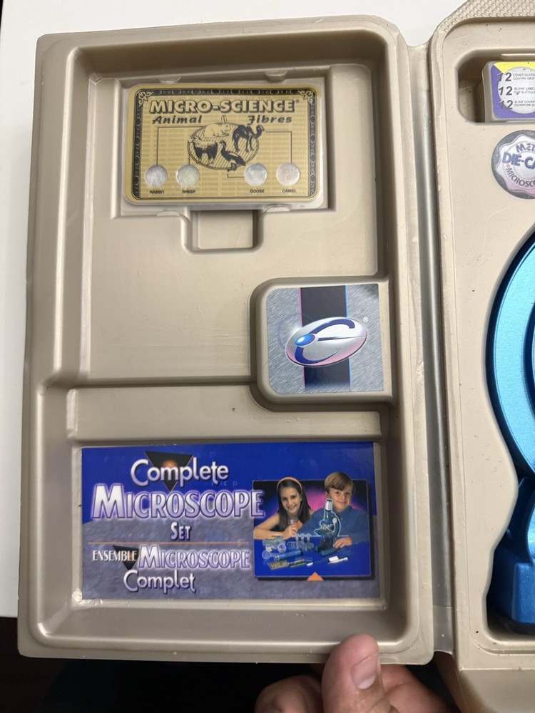 Micro-Science Complete Microscope Set with Accessories and Slides