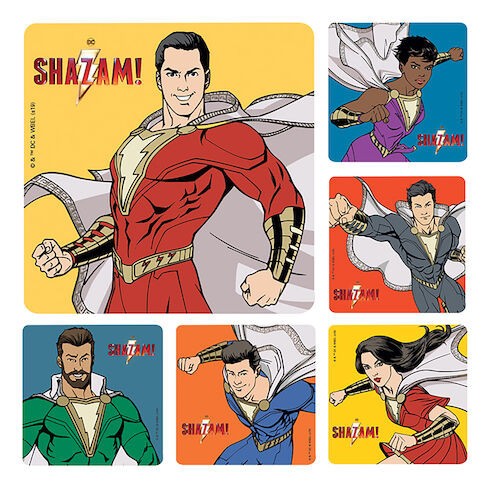 Assorted Stickers Shizam, 100/Roll, PS676