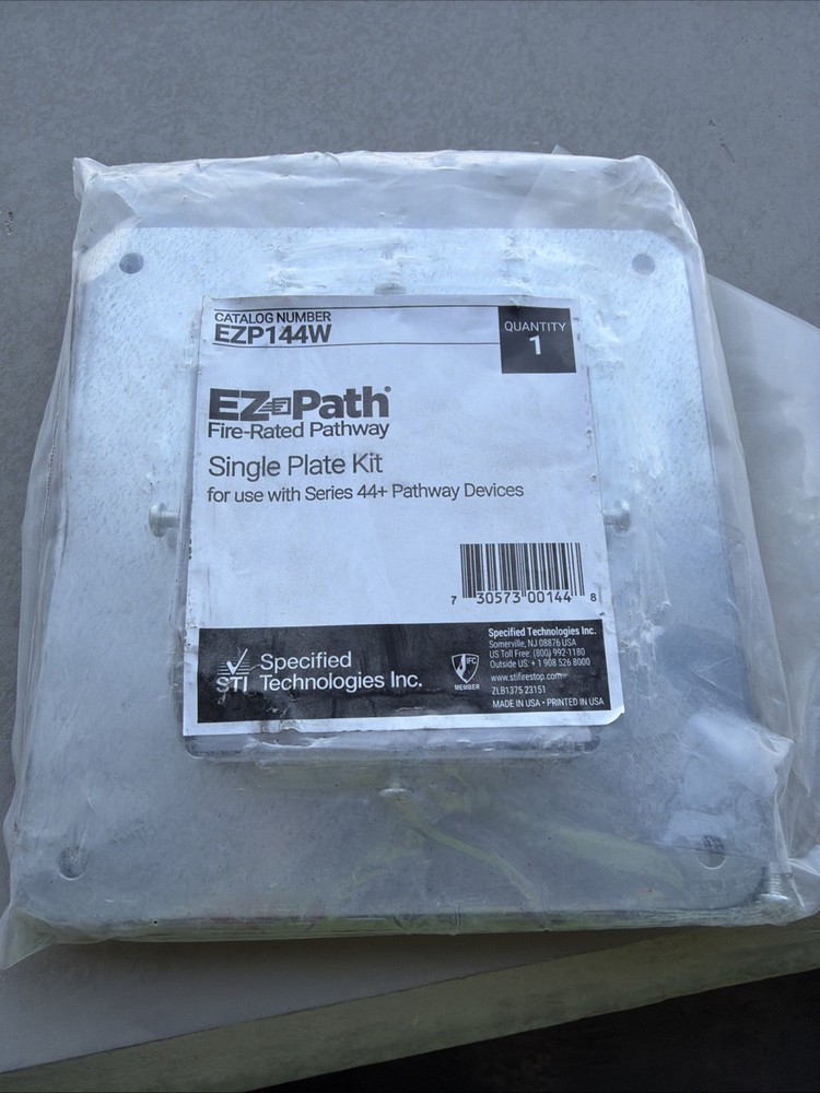 SPECIFIED TECHNOLOGIES STI EZP144W EZ-PATH SINGLE PLATE KIT (PLATE ONLY)