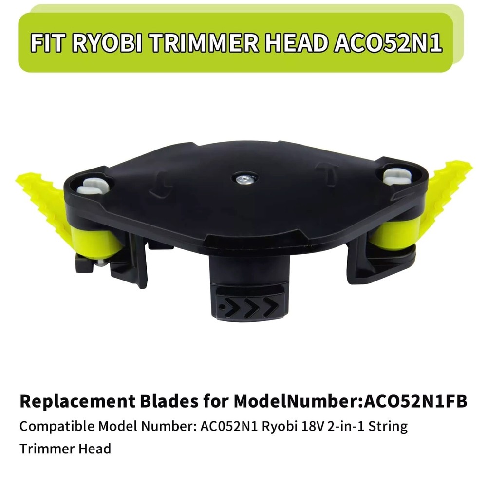 18Pack For RYOBI AC052N1 Replacement Fixed Blades Serrated 2-in-1 String Head