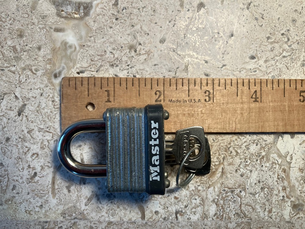 Master Locks 3x 2X No. 3 - 1X No. 22 Pad Locks 2 Keys each