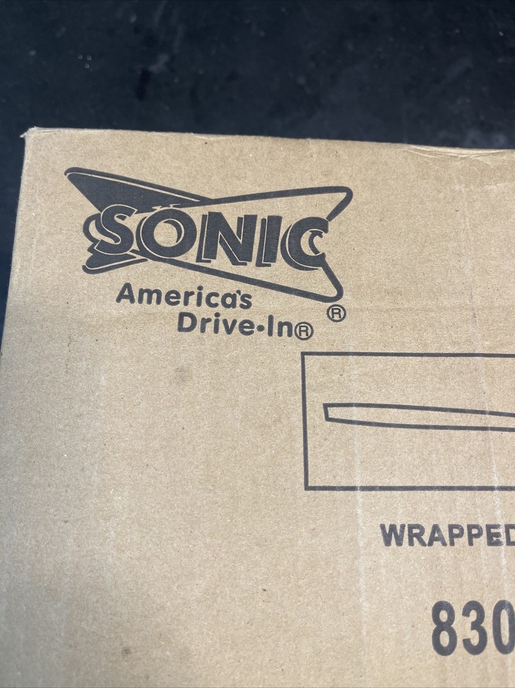 New Sonic DF-1131-2 Medium Weight White Plastic Knife - Wrapped 1000EA per Case